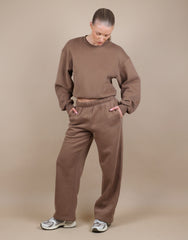 Demi Straight Leg Joggers In Mocha