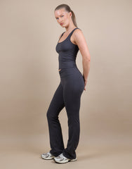 Rhea Square Neck Tank Top In Slate