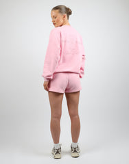 Cove Simmi Studios Embroidered Logo Sweatshirt In Pink