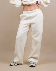 Demi Straight Leg Joggers In Cream