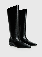 Dance For You Knee High Boots Black