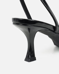 Amalfi Black Kitten Heels