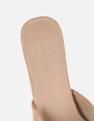 Keira Stone Suede Mules