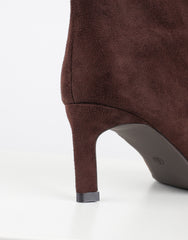 Benz chocolate suede knee high boots