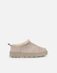 Emmy Mushroom Faux Suede Micro Flatform Boots