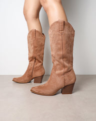 Carter Tan Western Cowboy Boots