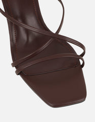 Elena Brown Strappy Mules