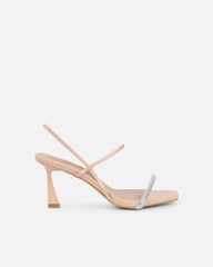 Gillespie Nude Diamante Heeled Sandals
