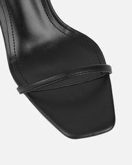 Yesmina Black Heeled Sandals
