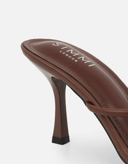 Tapioca Brown Knot Detail Mules