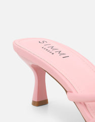 Jemima Pink Flower Detail Mules