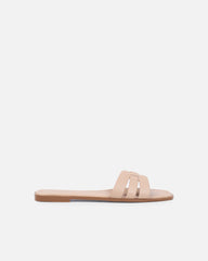 Jorja Nude Slip On Flat Sandals