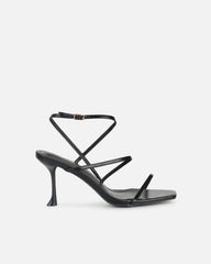 Kaleah Black Heeled Sandals