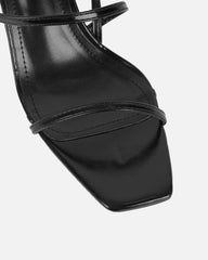 Kaleah Black Heeled Sandals