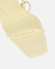 Kaleah Lemon Heeled Sandals