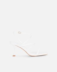 Kaleah White Heeled Sandals