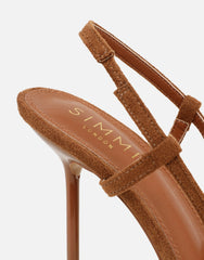 Kandy Brown Slingback Courts