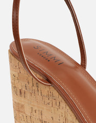 Kitty Tan Wedge Heeled Sandals