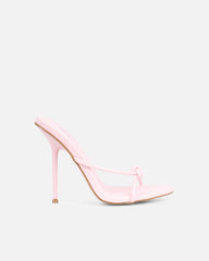 Louna Pink Twist Heeled Sandals