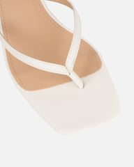 Laura Stone Toe Thong Kitten Heeled Sandals