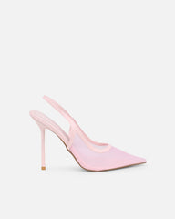 Morley Pink Mesh Slingback Courts