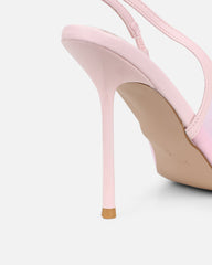 Morley Pink Mesh Slingback Courts