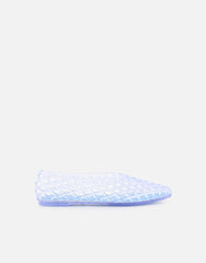 Rocha Baby Blue Jelly Mesh Ballerina Flats