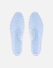 Rocha Baby Blue Jelly Mesh Ballerina Flats