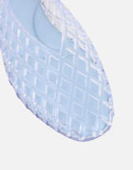 Rocha Baby Blue Jelly Mesh Ballerina Flats