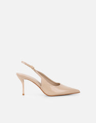 Samaya Nude Slingback Court Shoes