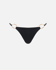 Kali Gold Hardware Black Bikini Bottoms
