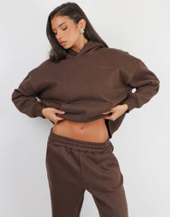Maisy Simmi Studios Essentials Hoodie in Brown