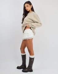 Ashby Simmi Studios Athletics Sweatshirt in Cashew