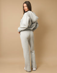 Nova Simmi Studios Essentials Zip Through Hoodie in Grey Marl