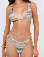 Lona Tie Dye Thick Strap Bikini Bottoms In Multi