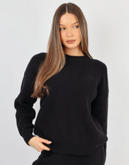 Faye Simmi studios soft touch crew neck in black