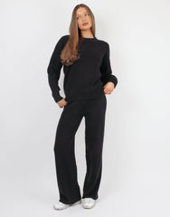 Faye Simmi studios soft touch crew neck in black