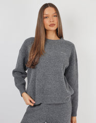 Faye Simmi studios soft touch crew neck in dark grey