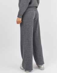 Eve Simmi studios soft touch wide leg trousers in dark grey