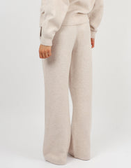Romy Simmi Studios Chunky Knit Trousers In Cream