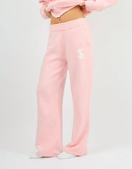 Romy Simmi Studios Chunky Knit Trousers In Pink