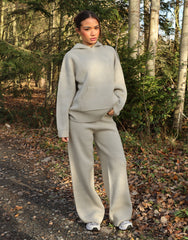 Freya Simmi Studios Heavy Knit Trousers In Light Grey