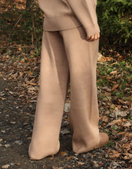Freya Simmi Studios Heavy Knit Trousers In Mocha