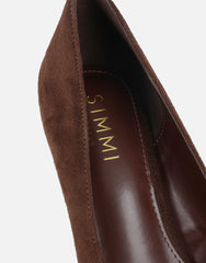 Sid Brown Suede Court Shoes