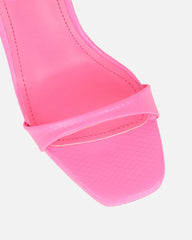 Toff Pink Mini Platform Heeled Sandals