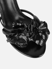 Vera Black Flower Detail Mules