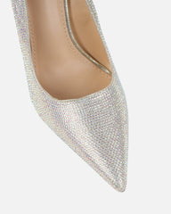 Millicent Gold Diamante Court Shoe Wedges