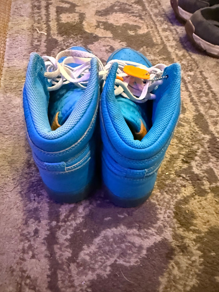 Air Jordan 1 Retro High OG G8RD 'Blue Lagoon' sneakers size 7 youth