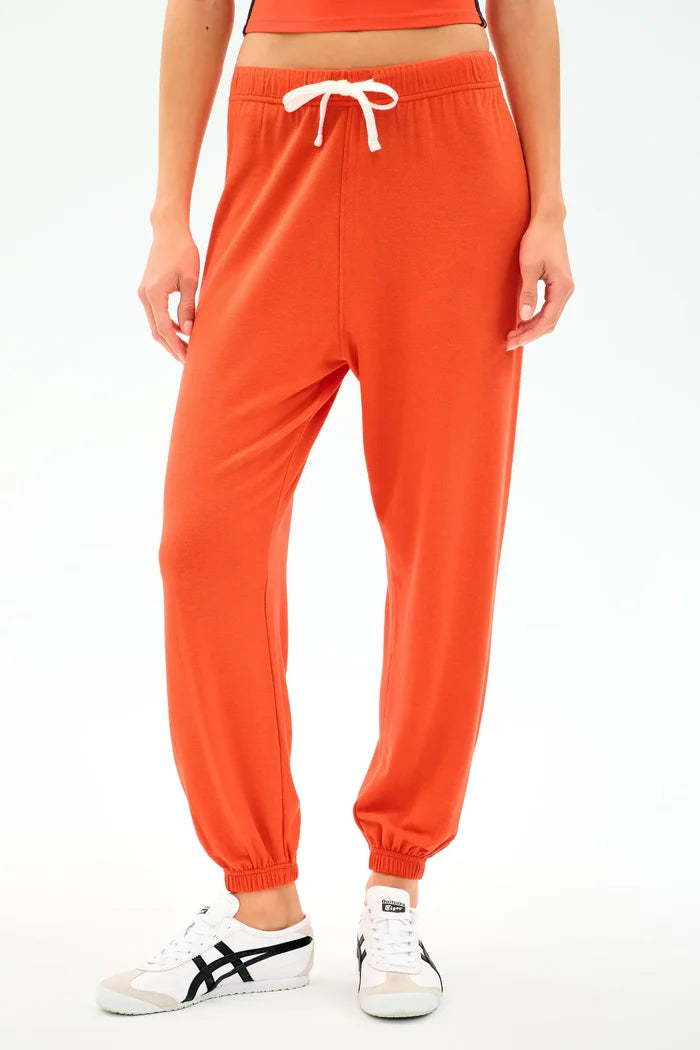 Andie Oversized Fleece Sweatpant in Valencia
