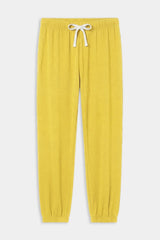 Andie Oversized Fleece Sweatpants in Yellow
